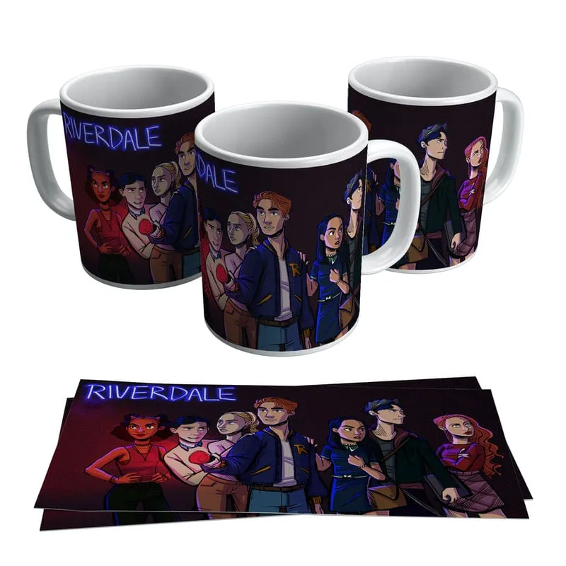 Caneca Riverdale Série Personagens Desenhados Netflix TV