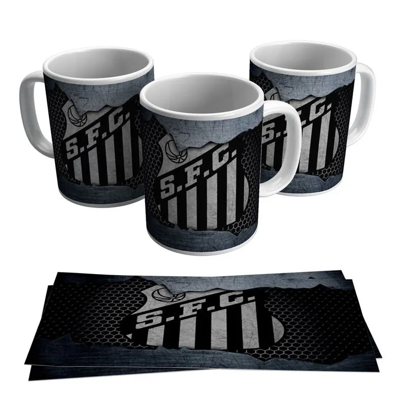Caneca Santos Escudo Peixe Time 325ml