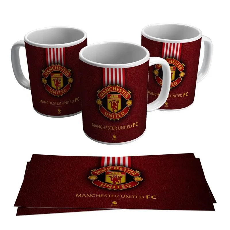 Caneca Manchester United Escudo Time Premier League 325ml