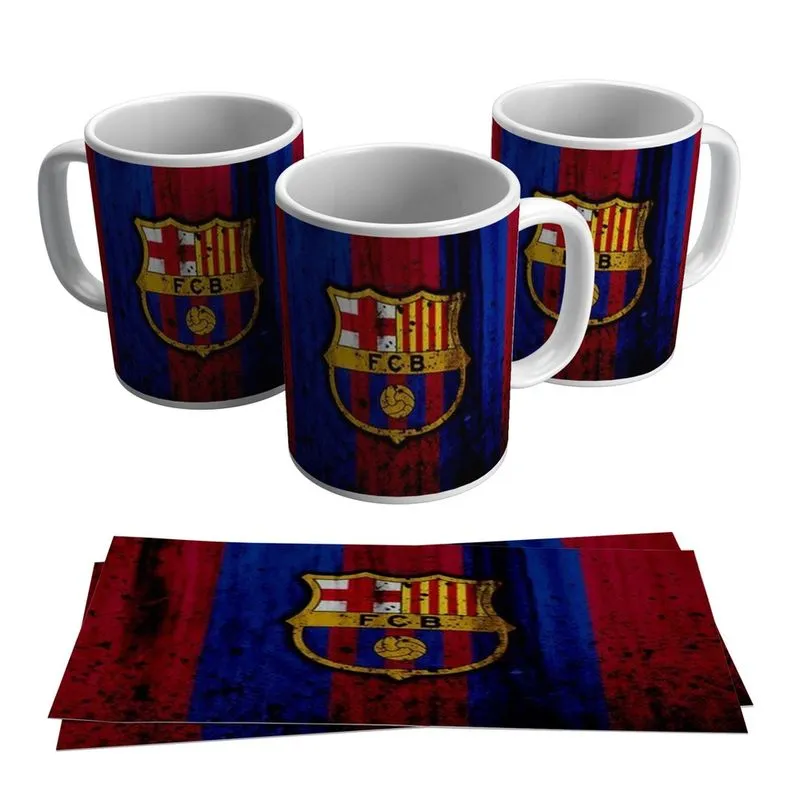 Caneca Barcelona Escudo Time Barça Messi Logo Brasão Marca