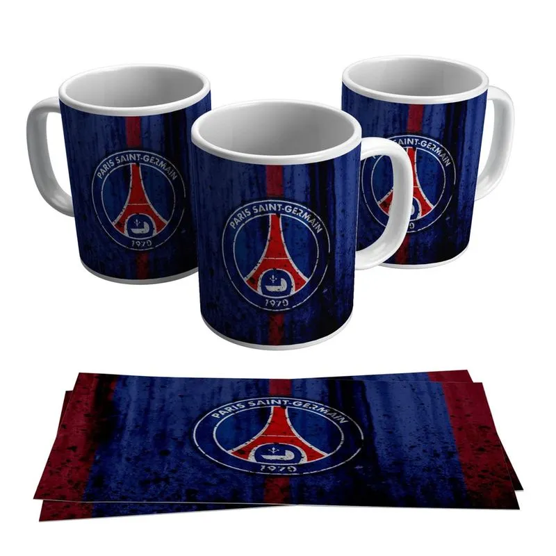 Caneca psg Neymar Escudo Time Francês 325ml
