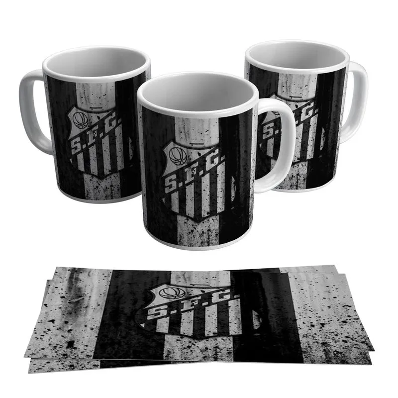 Caneca Santos Escudo Peixe Time 325ml