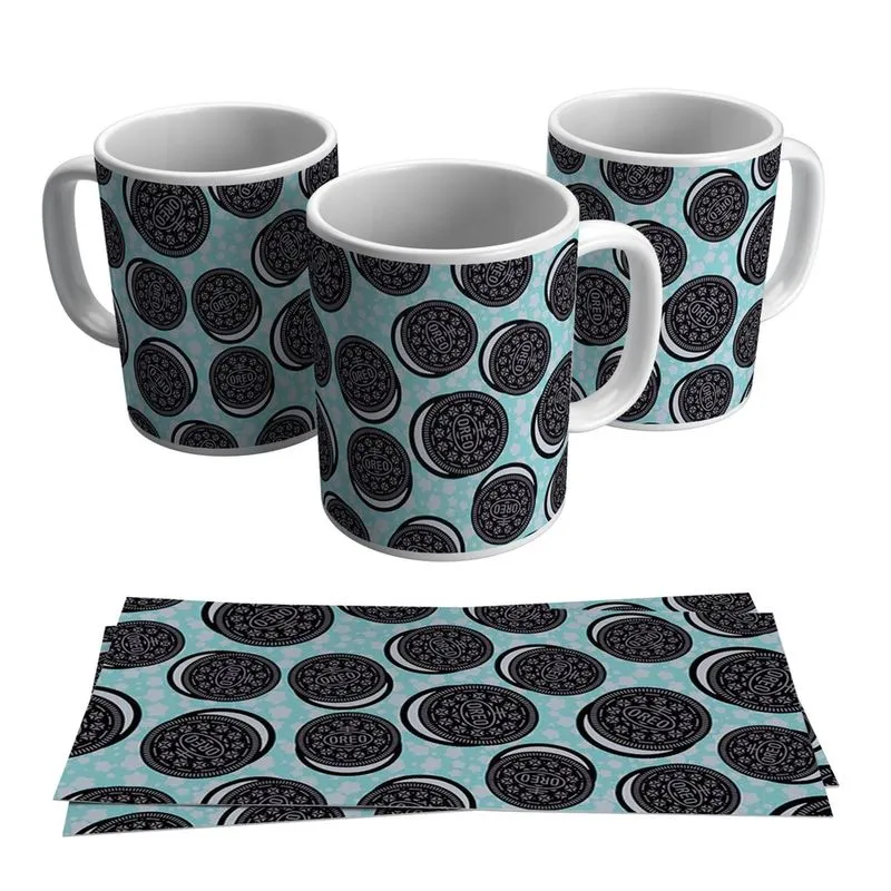 Caneca Biscoito Oreo Chocolate Páscoa 325ml
