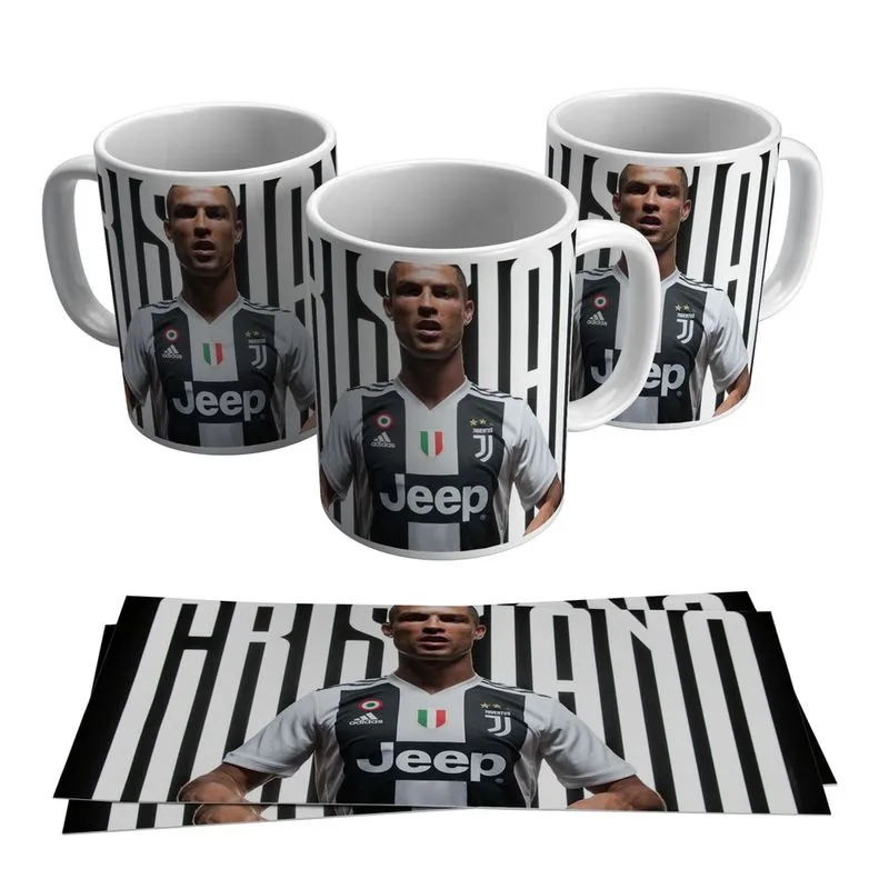 Caneca Cristiano Ronaldo Juventus Uniforme Time 325ml