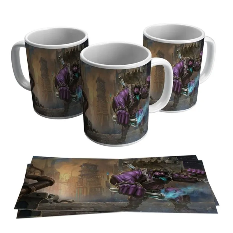 Caneca Dr. Mundo Skins League of Legends LOL O Louco de Zaun