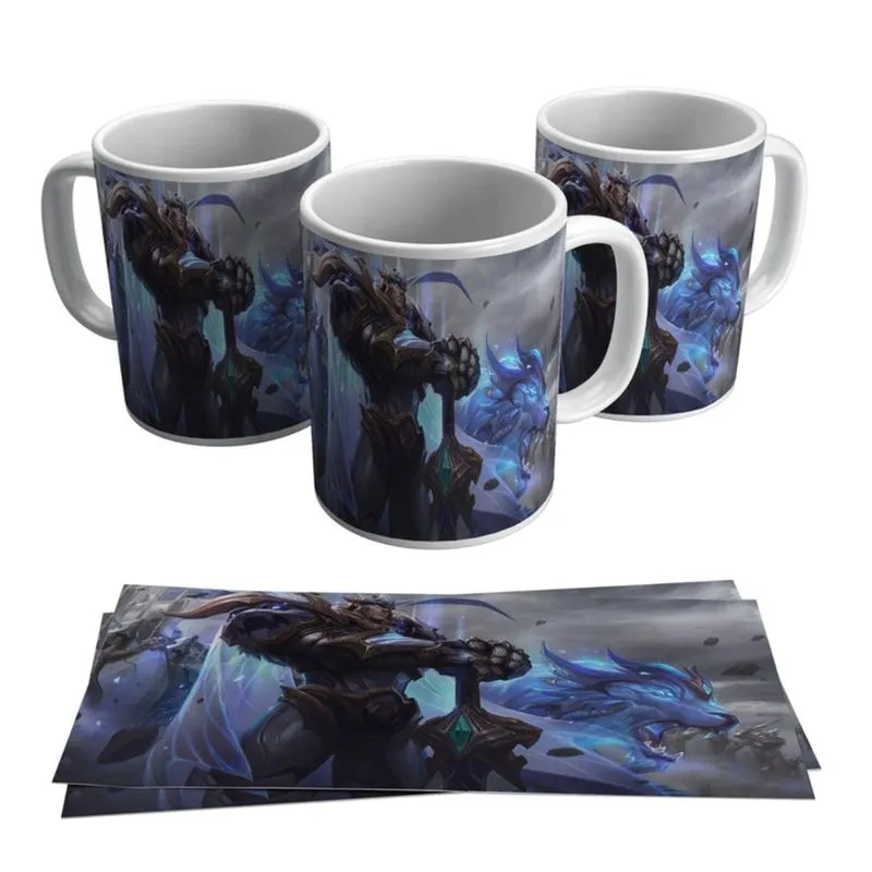 Caneca Garen Skins League of Legends LOL Gamer Geek Jogo