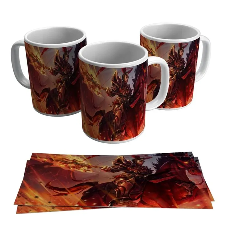 Caneca Jarvan Skins League of Legends LOL O Exemplo de Demacia