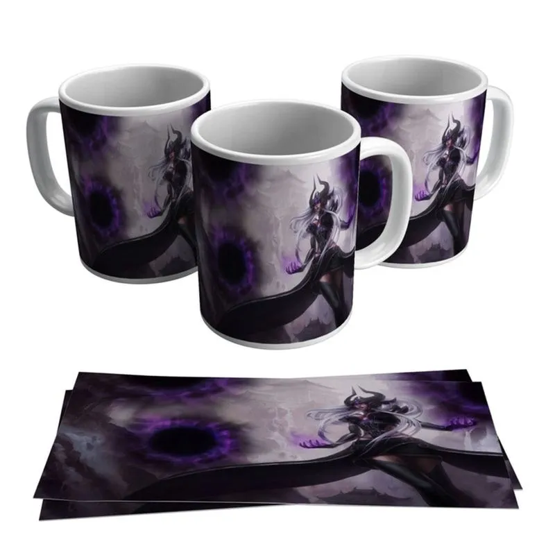 Caneca Syndra Skins League of Legends LOL A Soberana Sombria