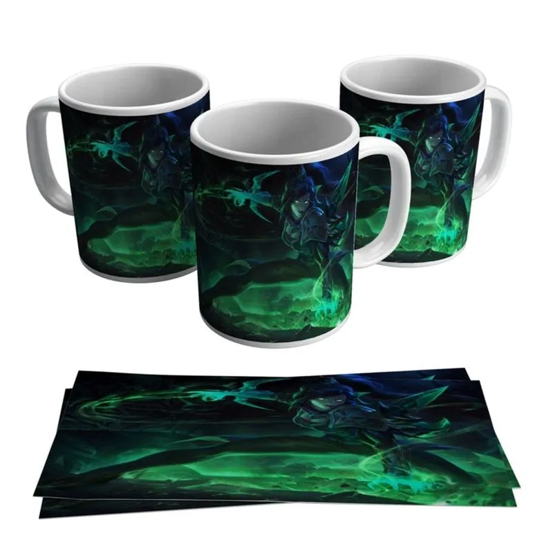 Caneca Vayne Skins League of Legends LOL Jogo Gamer Geek