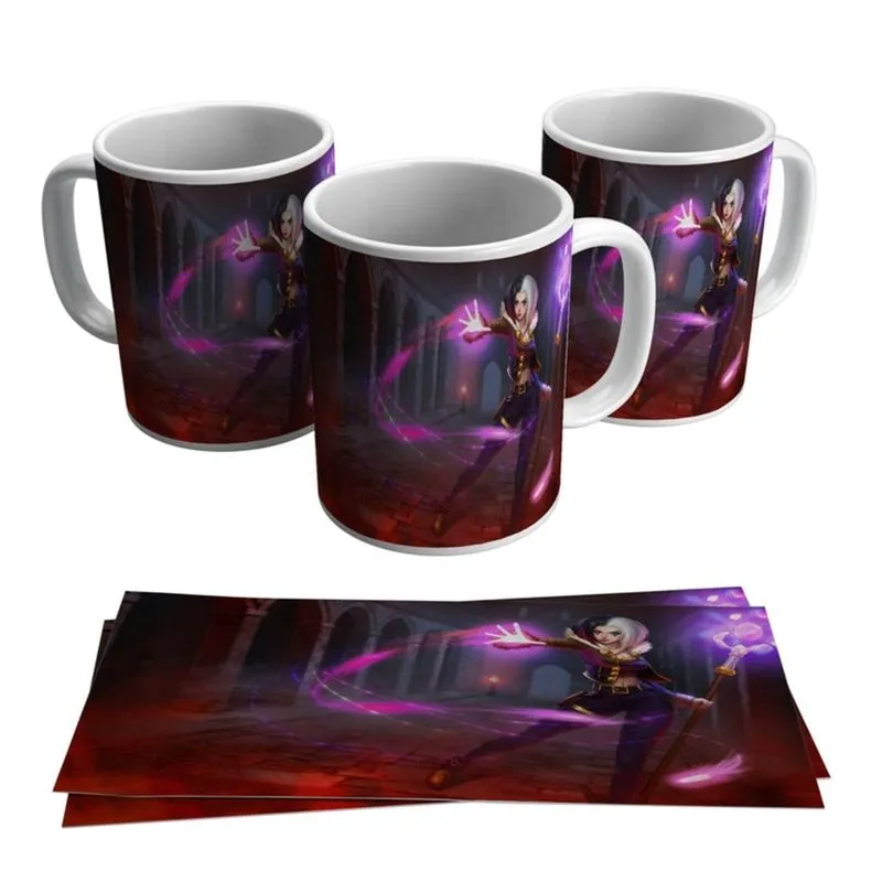Caneca LeBlanc Skins League of Legends LOL A Farsante Gamer