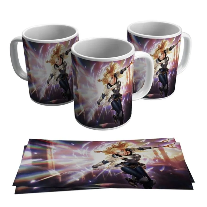 Caneca Lux Skins League of Legends LOL A Dama da Luz Gamer