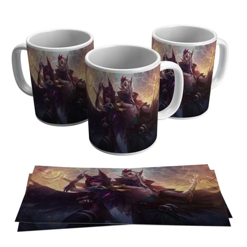 Caneca Rakan Skins League of Legends LOL Gamer Geek Jogo Game