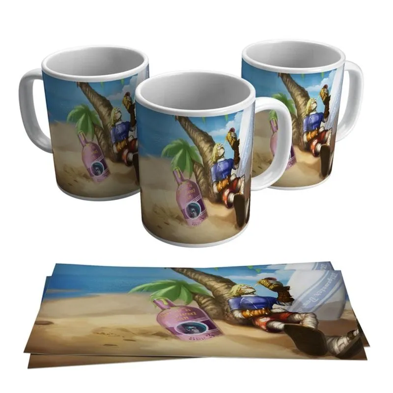 Caneca Singed Skins League of Legends LOL Geek Gamer Jogo Game