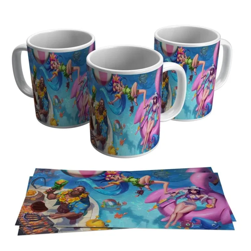 Caneca Zoe Skins League of Legends LOL Gamer Geek Game Jogo