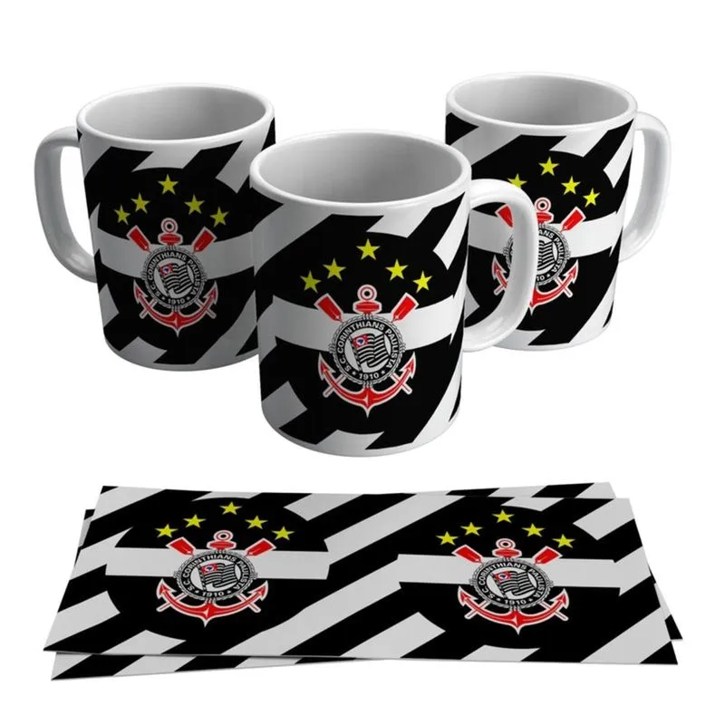 Caneca Corinthians Logo Timão Escudo Brasão Futebol