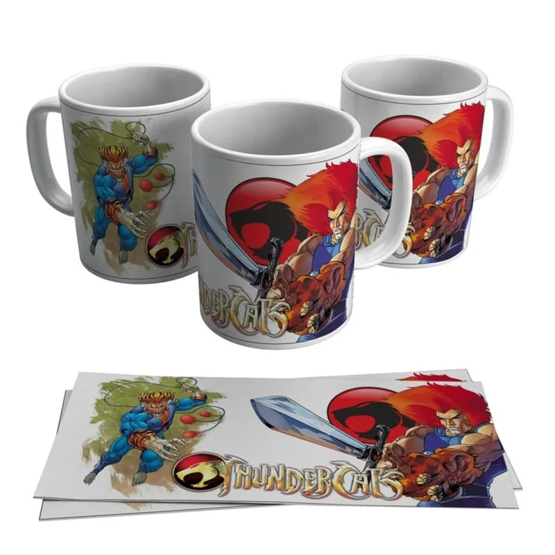 Caneca Thundercats Lion Tiger Desenho Infantil Criança