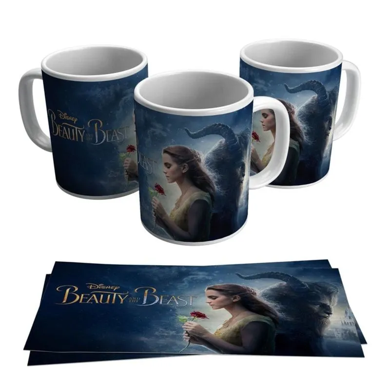 Caneca Filme Beauty And The Beast A Bela E A Fera