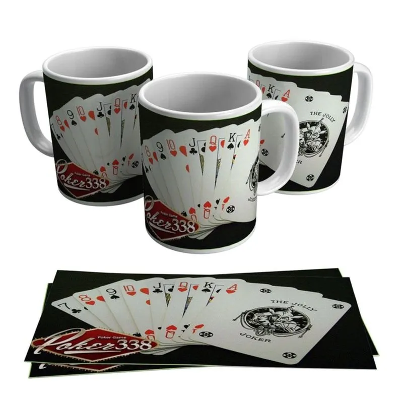 Caneca Jogo De Buraco Canastra Limpa Baralho Cartas