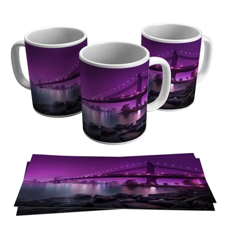 Caneca Ponte Do Brooklyn Nova York Cartão Postal Nyc