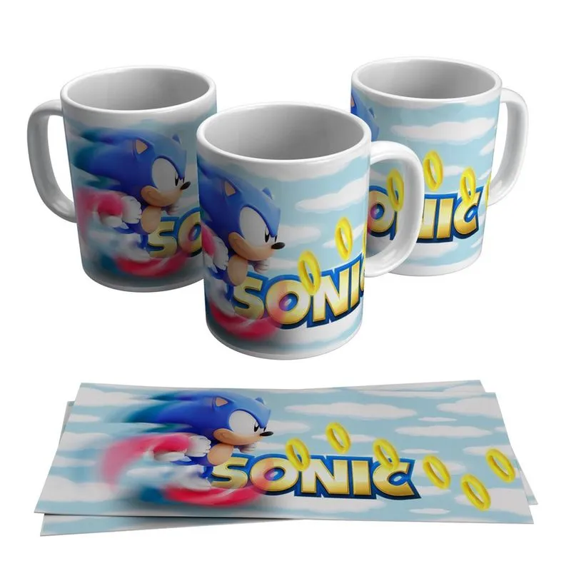 Caneca Sonic Vídeo Game 325ml