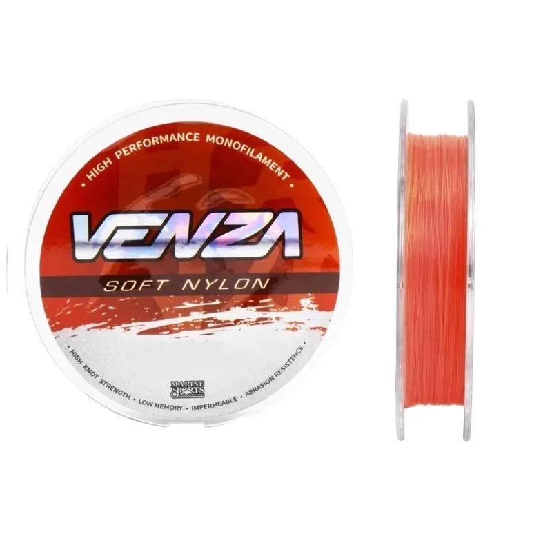 Linha Monofilamento Venza Soft Orange 0,33mm 15 Lbs 300 Mts