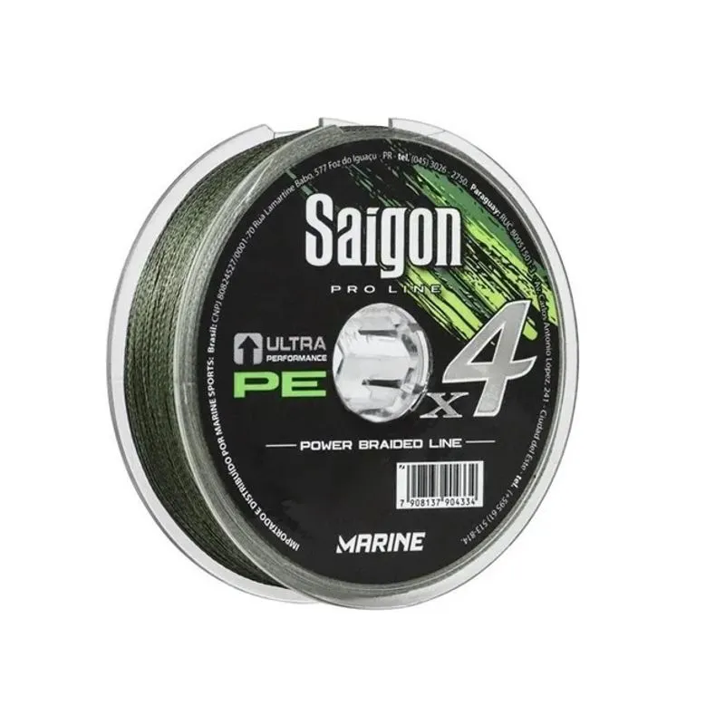 Linha Multifilamento 4x Marine Sports Saigon 0,24 mm 30 Lbs 100 Metros