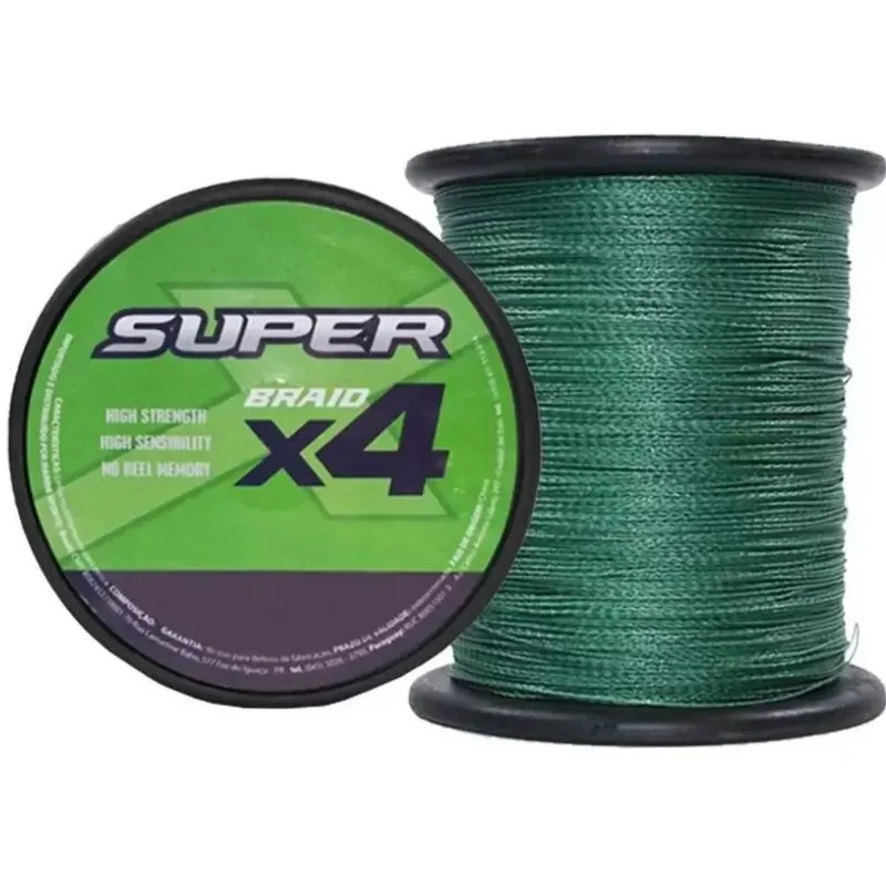 Linha Multifilamento Super Braid X4 Marine Sports 0,37mm 55lb 500m