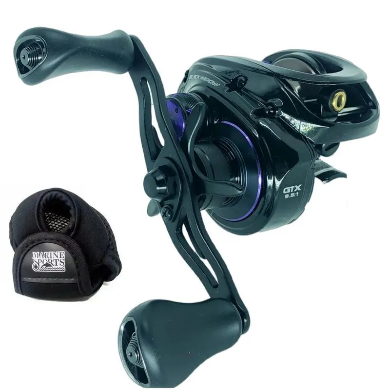 Carretilha Pesca Marine Lubina Black Widow Gtx 11 Rolamentos