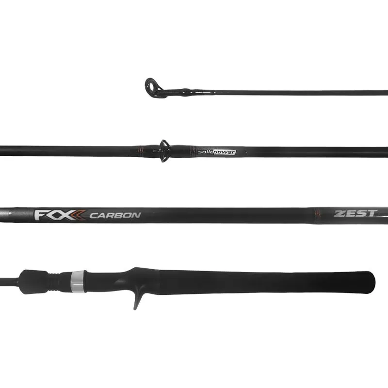 Vara Pesca Carretilha Ms Zest Fox C561mh 1,68m 25lbs Fibra De Carbono Inteiriça