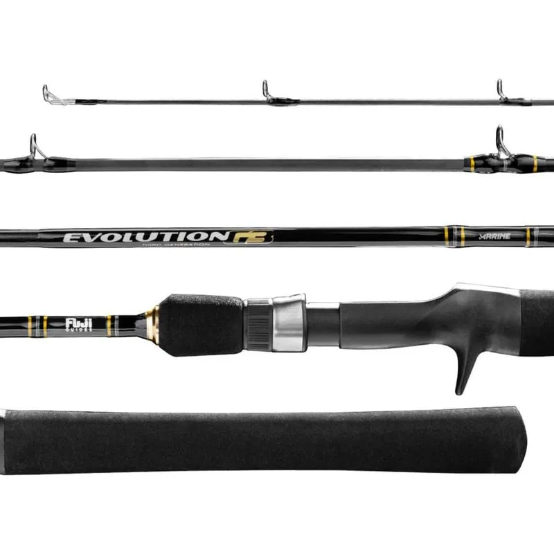 Vara Marine Evolution G3 C581mh 1,73m 5'7" 15-30lbs Carbono Inteiriça Carretilha