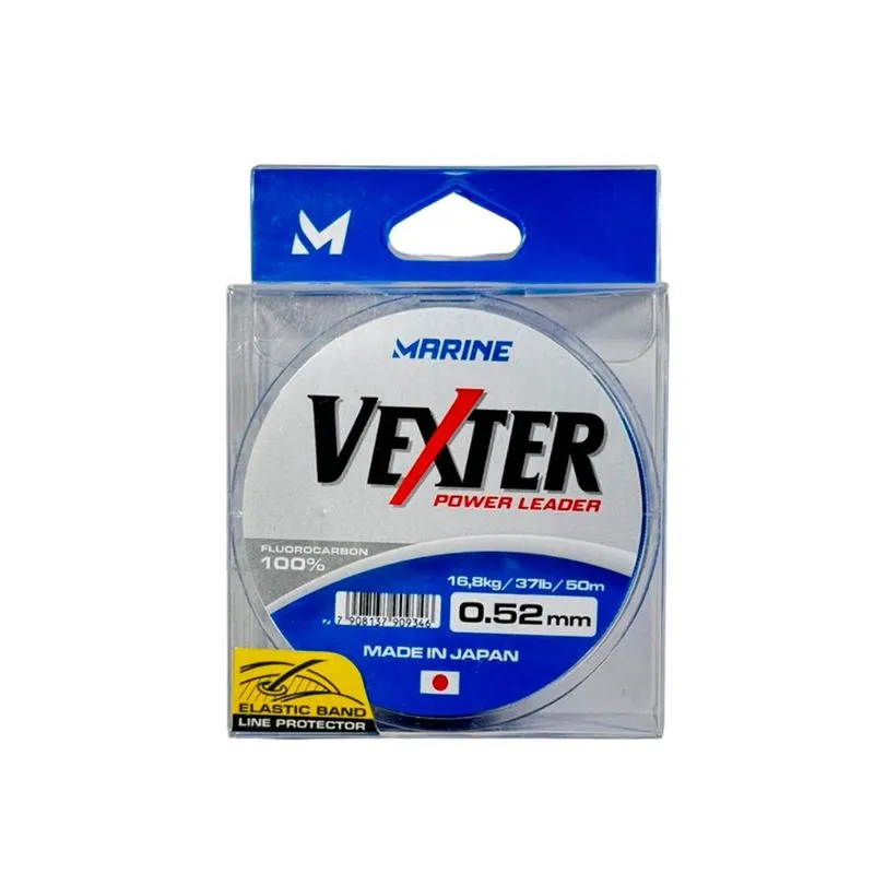 Linha Pesca Fluorcarbono Leader Vexter Marine Sports 0.52mm 33 Lbs