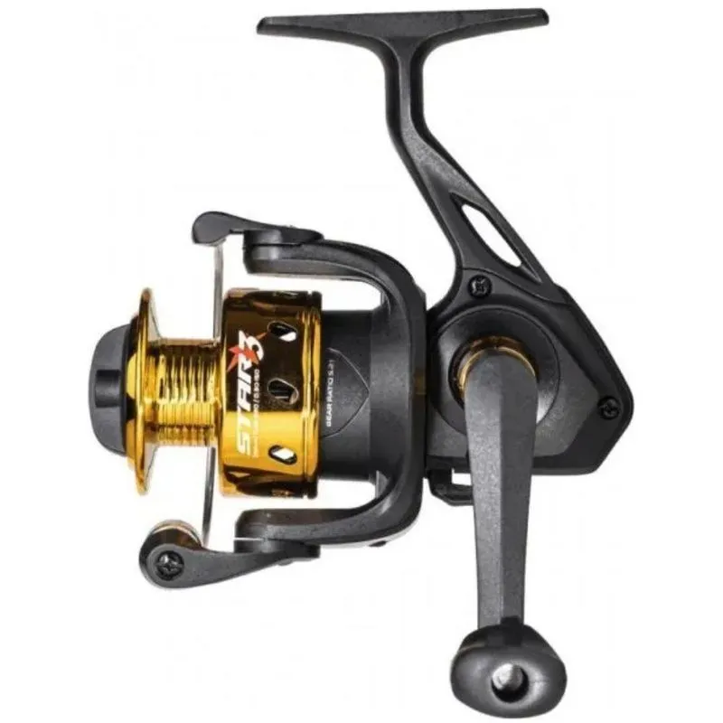 Molinete Star 3 Gold Com Fricção Dianteira, Carretel De Arremesso Longo, Dourado Marine Sports