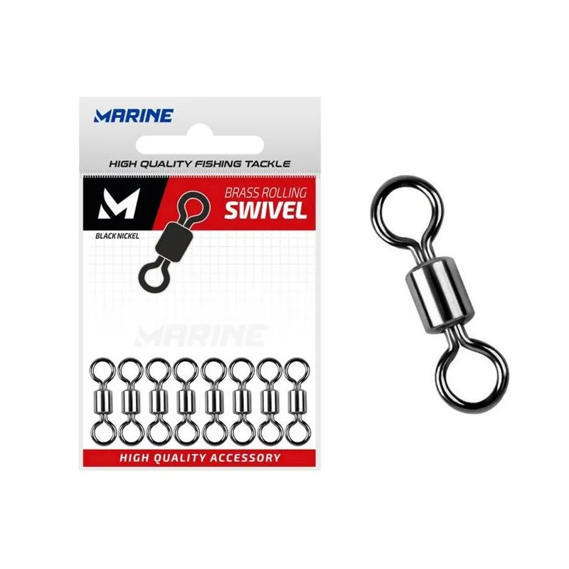 Girador Marine Sports Brs Blacknickel Cartela Nº 5 50 Peças Pesados Pirarara