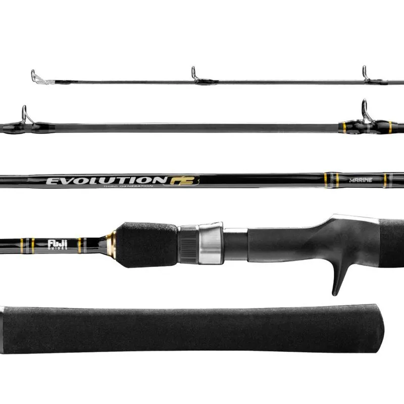 Vara Marine Evolution G3 C601ml 1,83m 6'0" 6-15lbs Carbono Inteiriça Carretilha