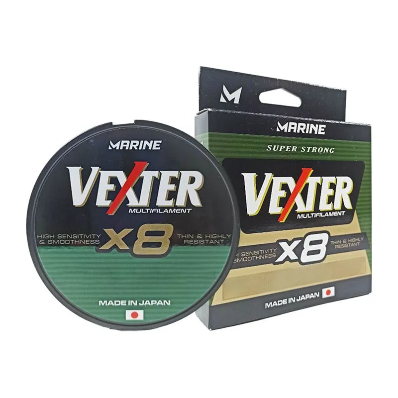 Linha Pesca Multifilamento Vexter 300 Metros X8 0.25mm 40 Lbs 8 Fios