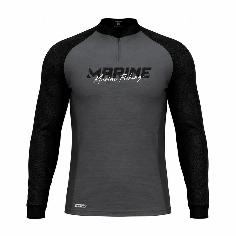 Camisa Pesca Marine Sports Explorer Cinza Proteção FPS 50+ Dryout