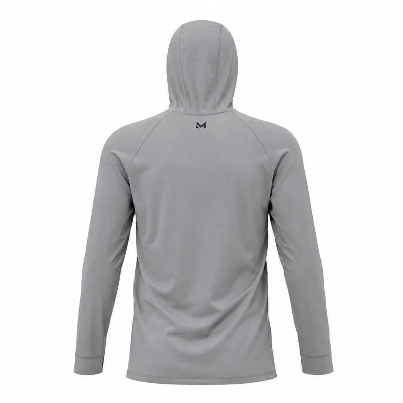 Camisa Pesca Marine Sports Prime Cinza Com Capuz Uv Fps 50+ Dryout