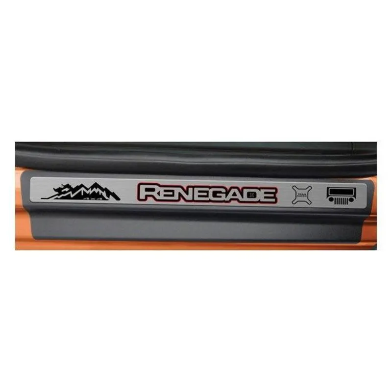 Protetor de Soleira Resinada Premium Renegade 15/ 4 Portas Aço Escovado