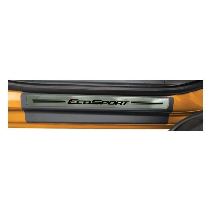 Protetor de Soleira Resinada Premium Ecosport 12/ 4 Portas Aço Escovado