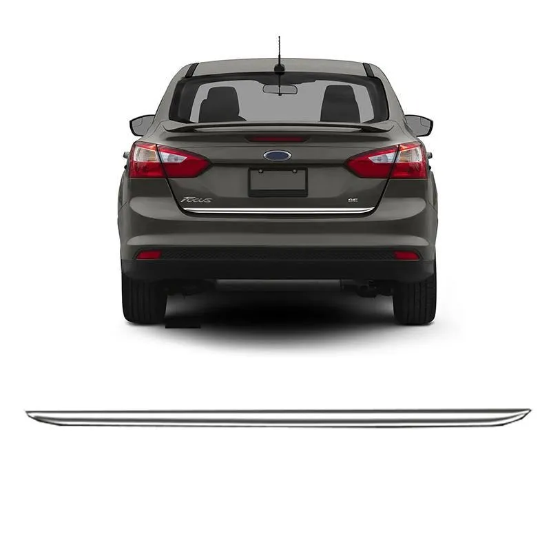 Friso Cromado Resinado Porta Malas Focus Sedan 2016 À 2018