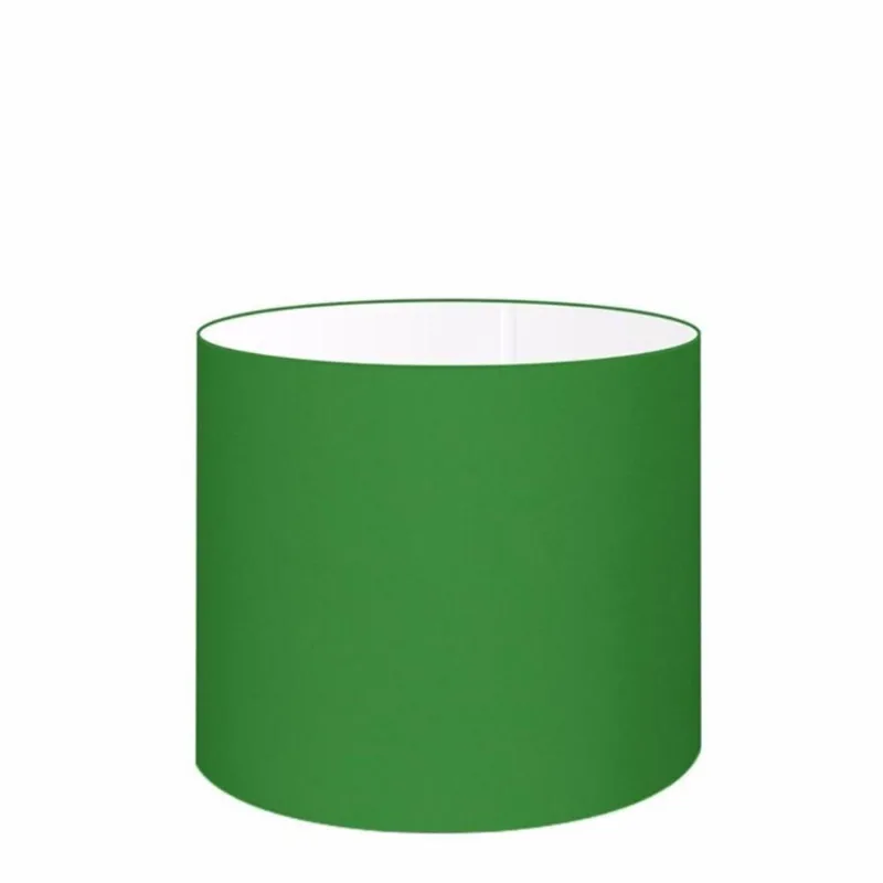 Cúpula Tecido Cilíndrico Abajur Cp-4143 35x25cm Verde Folha - Vivare Brasil Iluminação