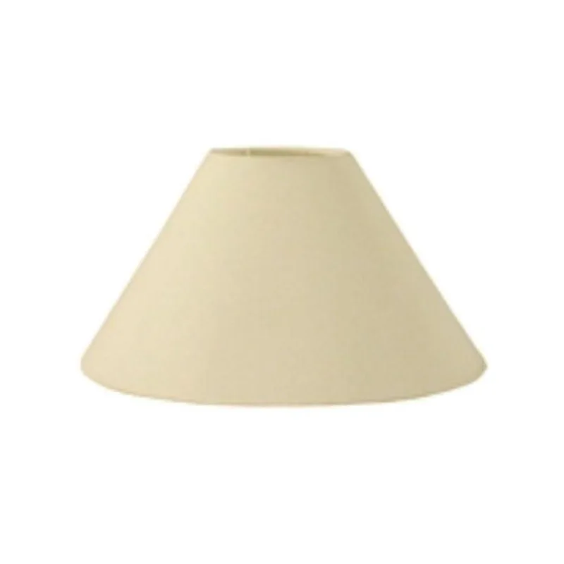 Cúpula Tecido Cone Abajur Luminária 25/40x15cm Algodão Crú