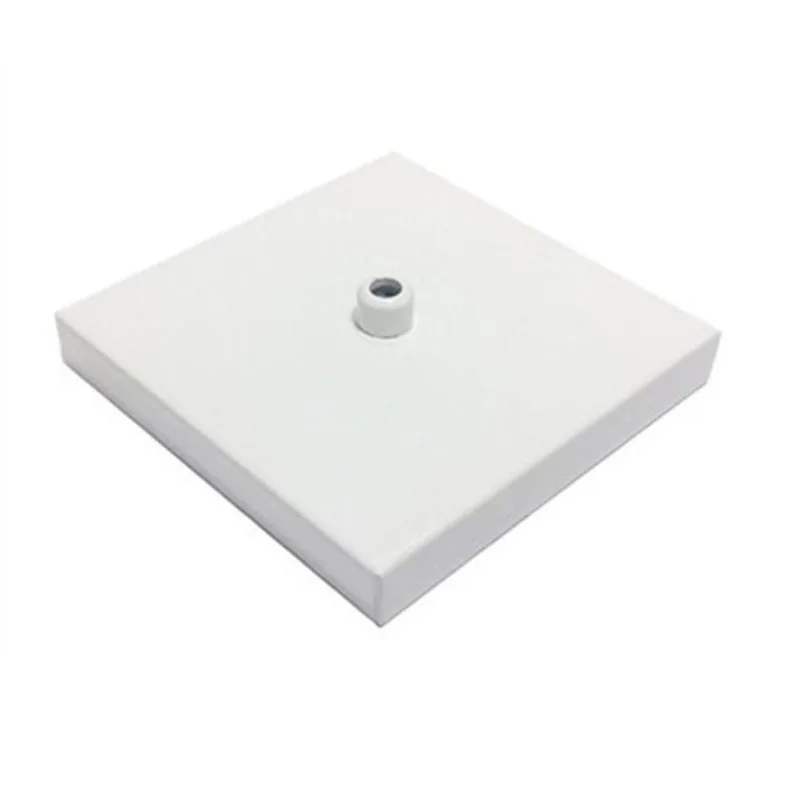 Kit 15 Canopla Lustre Pendente Quadrado 12x12x2cm Branco - Vivare Brasil Iluminação