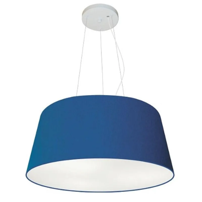 Lustre Pendente Cone Md-4048 21/50x40cm Azul Marinho Bivolt