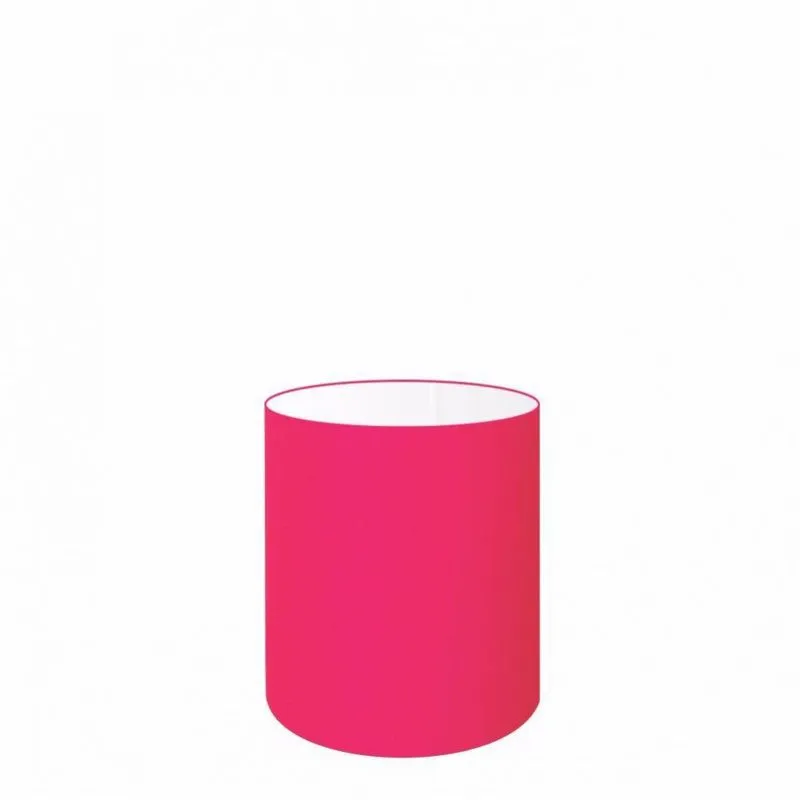 Cúpula Tecido Cilindrica Abajur Cp-2009 13x15cm Rosa Pink