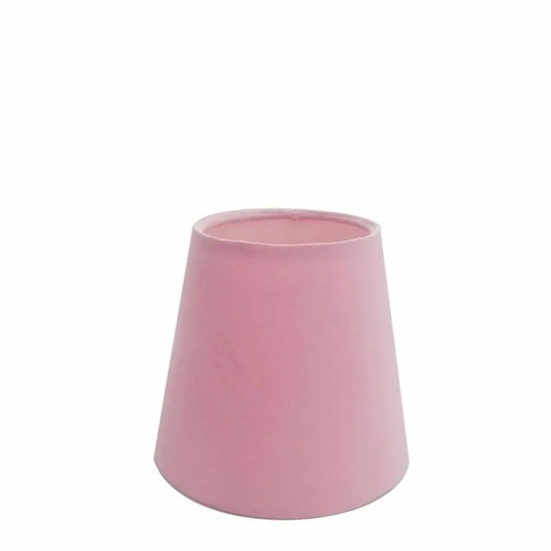 Cúpula Em Tecido Cone Abajur Luminária Cp-2004 14/08x13cm Rosa Bebê