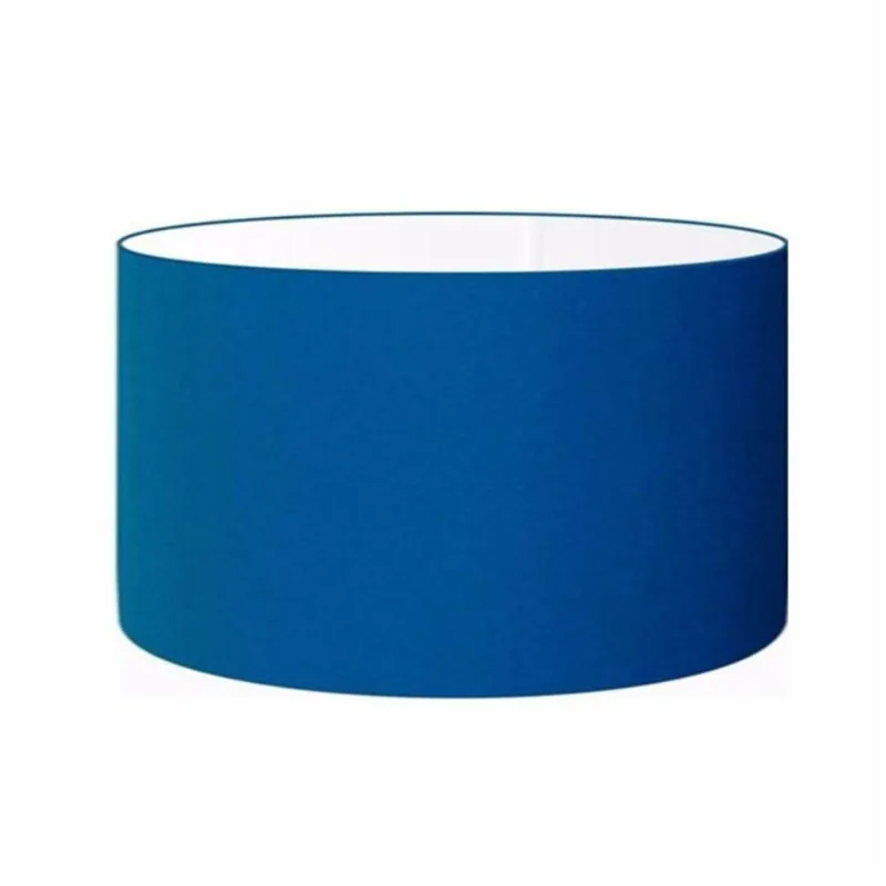 Cúpula Tecido Cilindrica Abajur Luminária 50x30 Azul Marinho - Vivare Brasil Iluminação