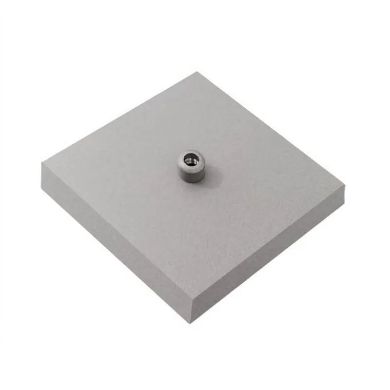 Kit 7 Canopla Lustre Pendente Quadrado 12x12x2cm Cinza