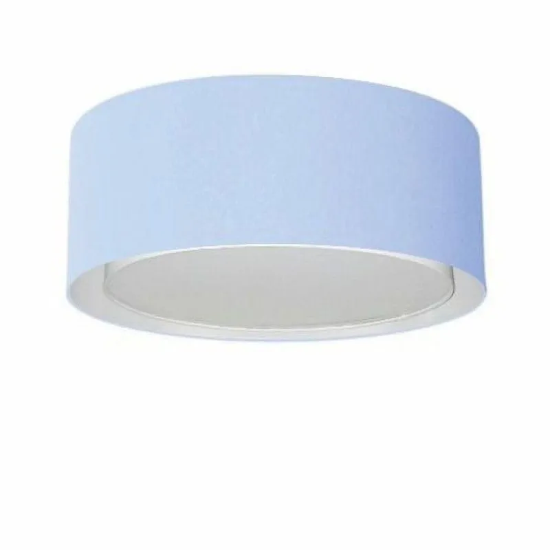Plafon Duplo Cilíndrico Md-3036 50x25cm Azul Bebê Bivolt