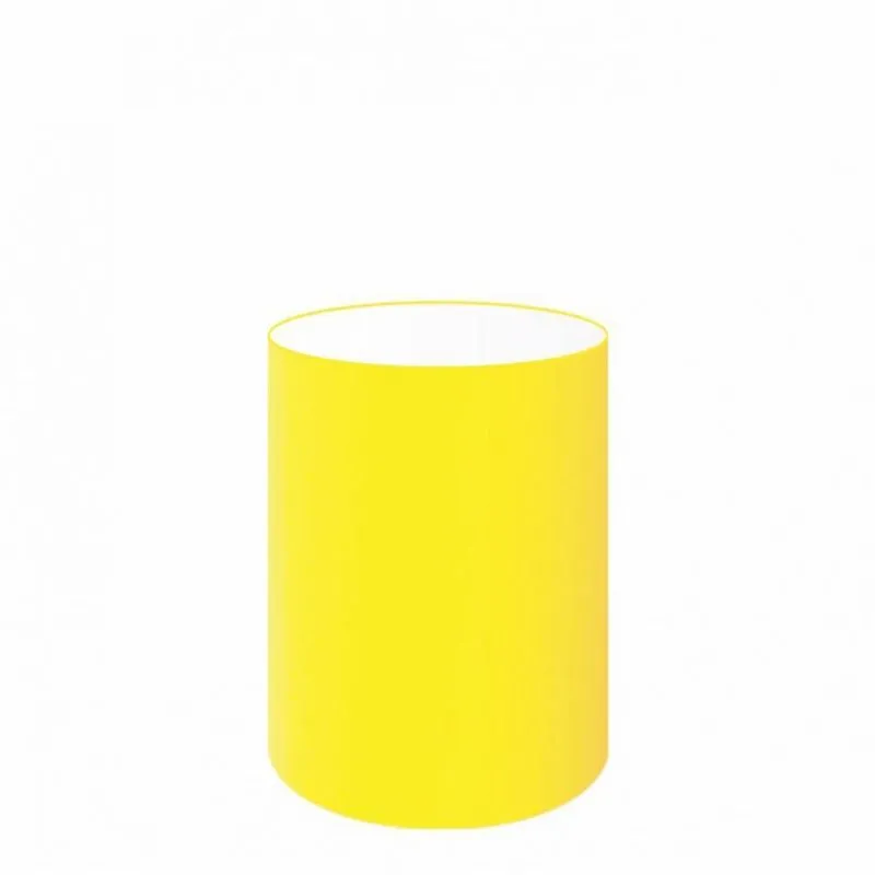 Cúpula Tecido Cilindrica Abajur Cp-4012 18x25cm Amarelo